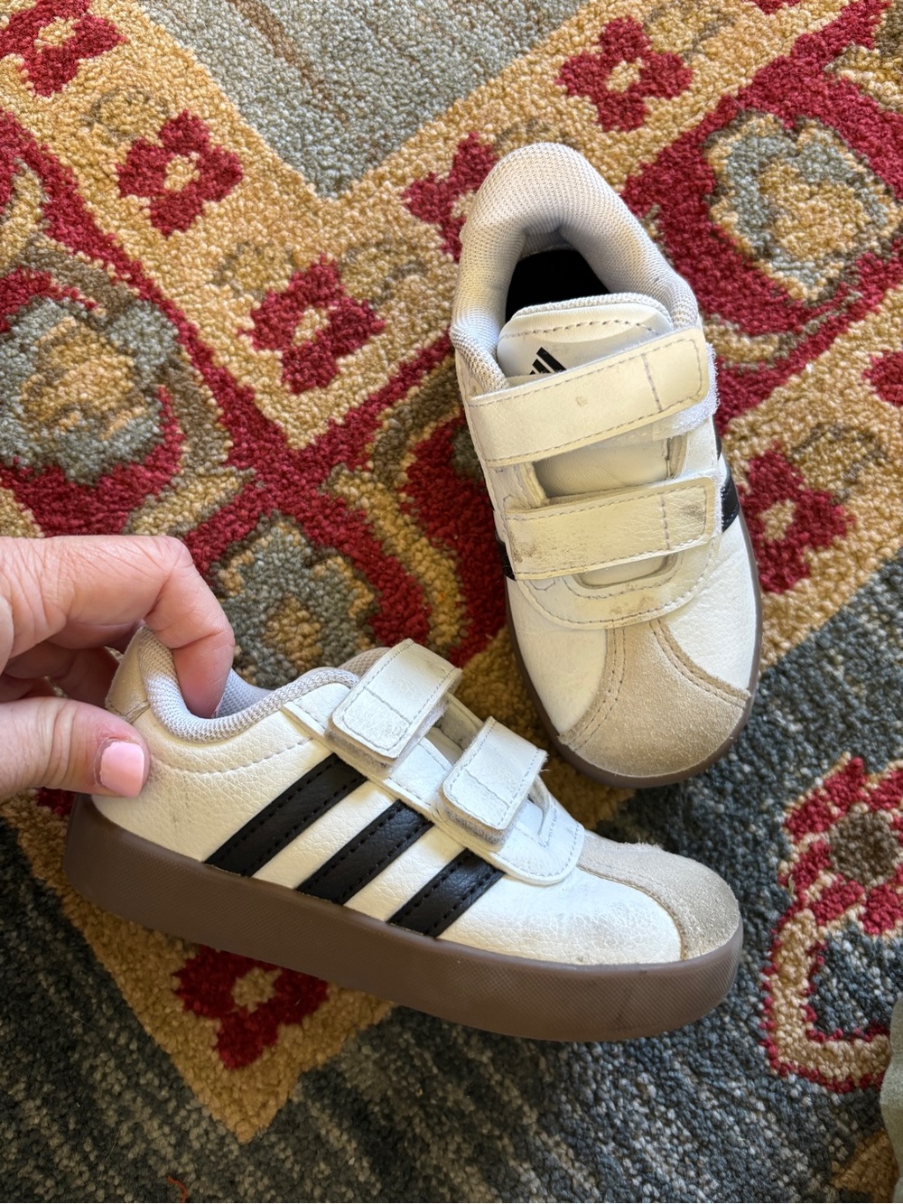 Adidas toddler shoes 8c